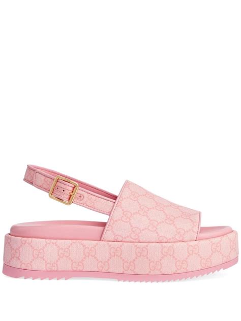 pink gucci high top sneakers|Gucci pink platform sandals.